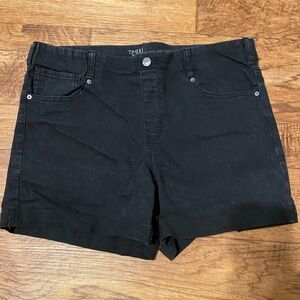 Black Denim Women's Shorts